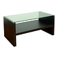 Mesa de Centro Moderna Madera Walnut Wood Vidrio - Miniatura 1