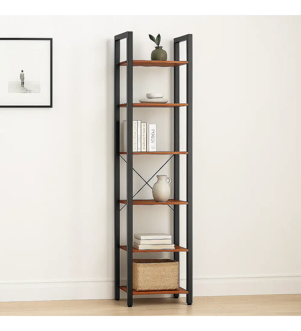 Estantería Industrial BlackLine con 6 Repisas 