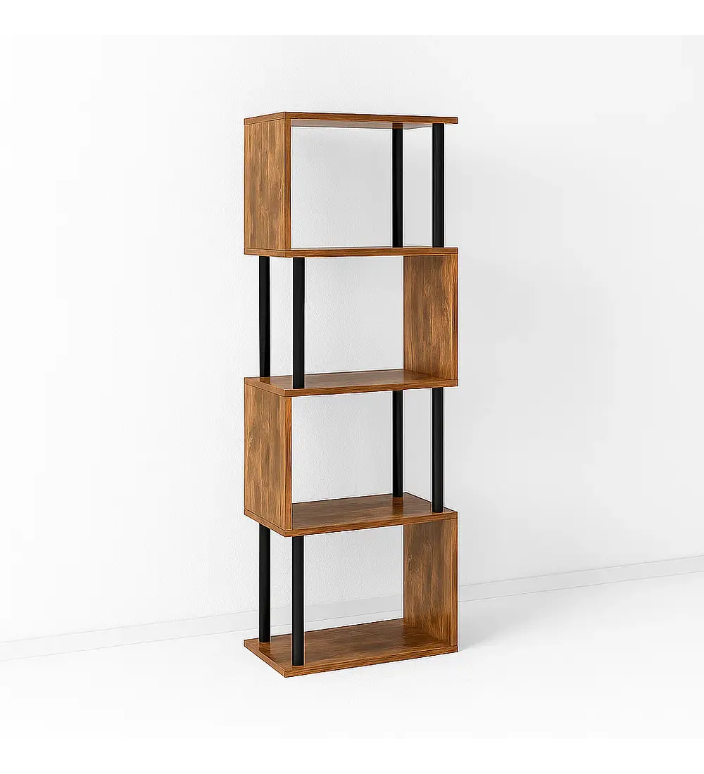 Estantería Decorativa 4 Niveles ZigZag Rack