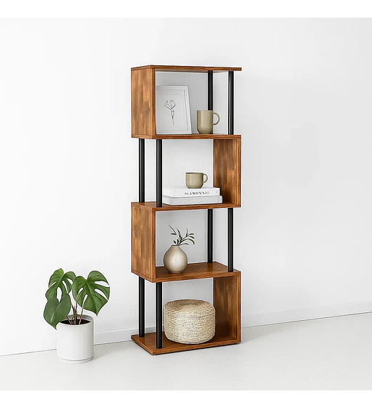 Estantería Decorativa 4 Niveles ZigZag Rack