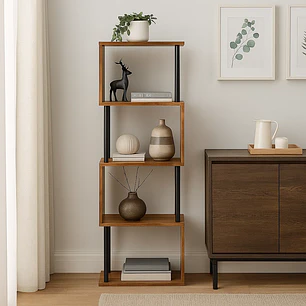 Estantería Decorativa 4 Niveles ZigZag Rack