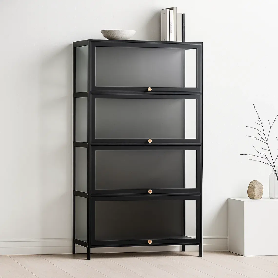 Vitrina BambooGlass 4 Niveles - Negro 3