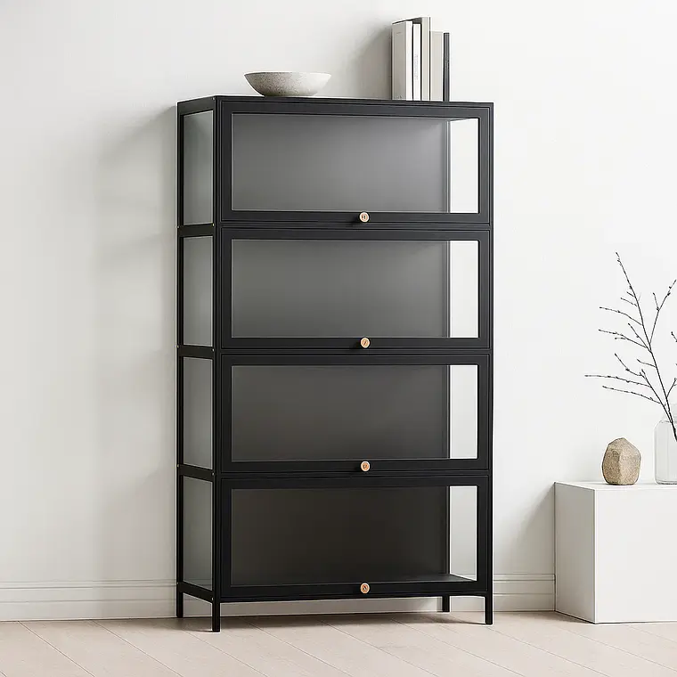 Vitrina BambooGlass 4 Niveles - Negro 3