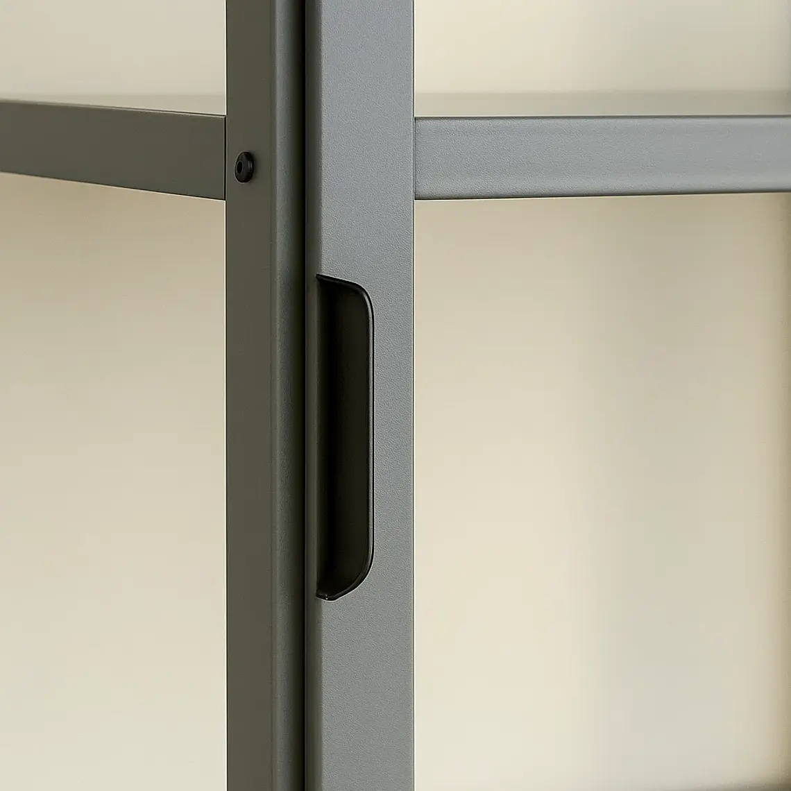 Vitrina BambooLine Estrecha con Puertas Acrílicas 5 Niveles 3