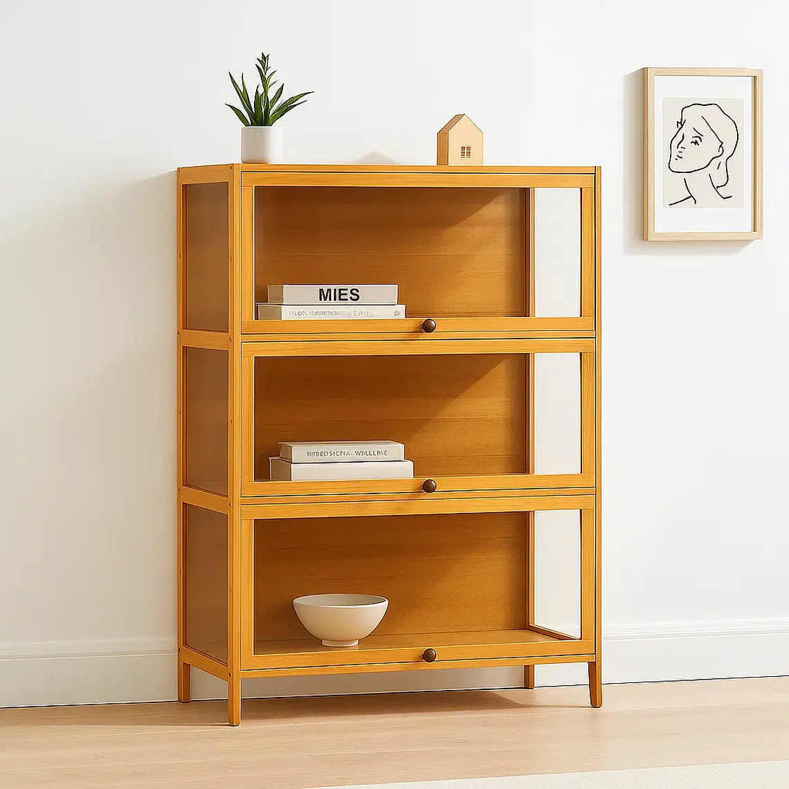 Vitrina CrystalBamboo 3 Niveles 1