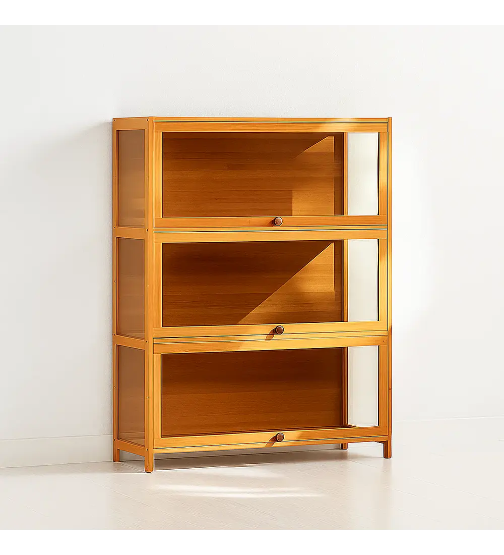 Vitrina CrystalBamboo 3 Niveles