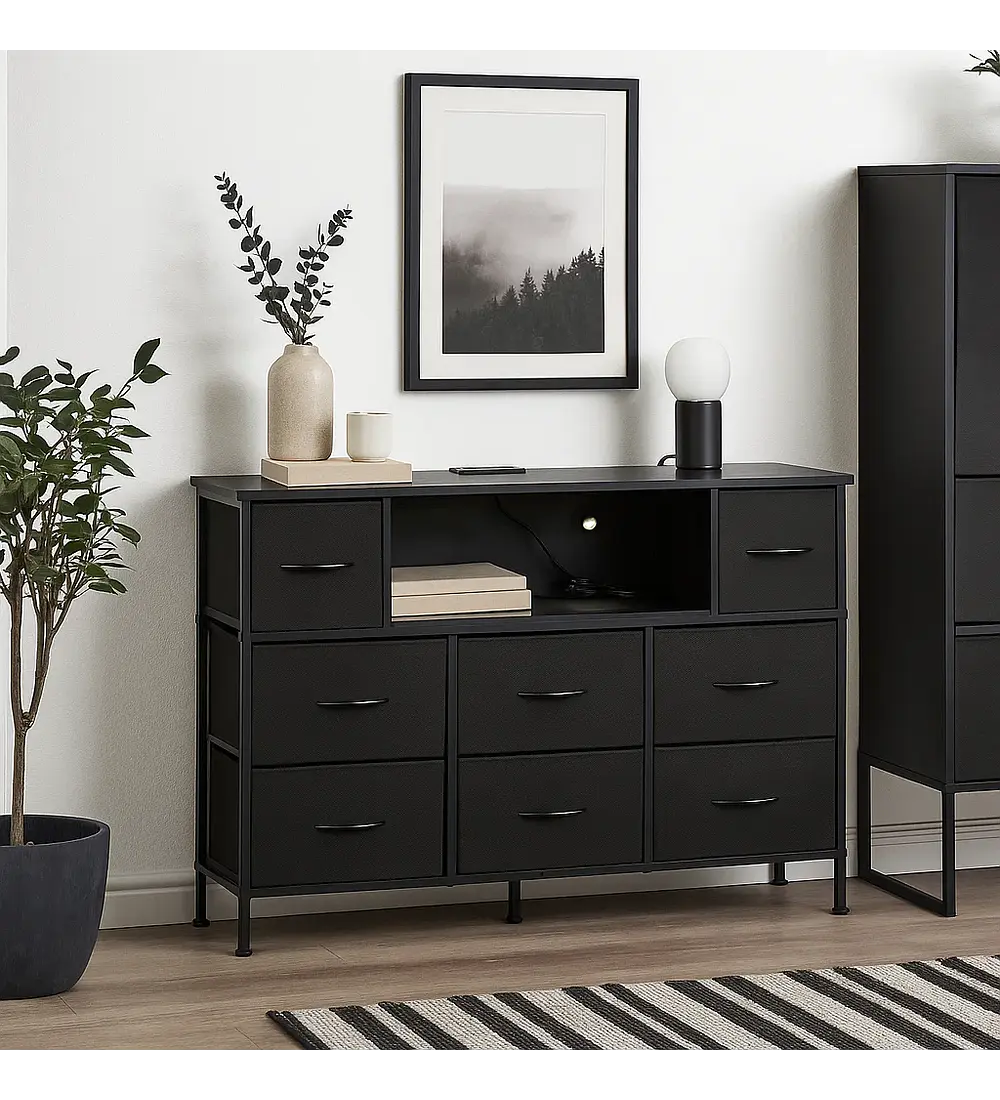 Mueble Organizador LED Xtreme Multimedia - Negro