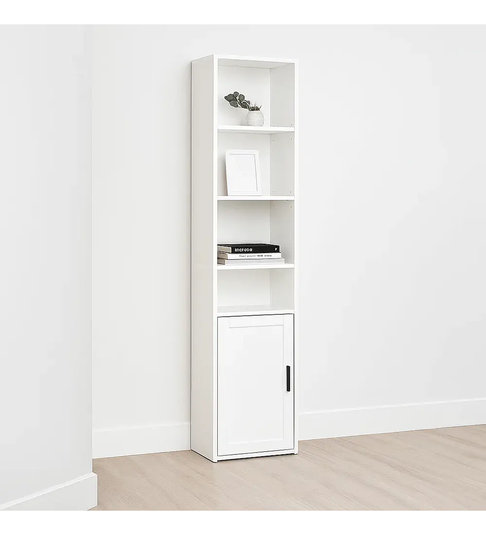 Librero MultiStore con Puerta - Blanco