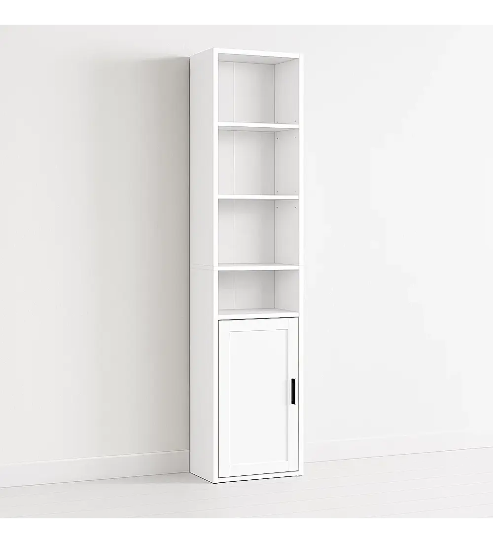 Librero MultiStore con Puerta - Blanco