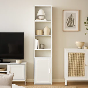 Librero MultiStore con Puerta - Blanco