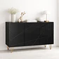 Buffet Moderno LuxLine Negro con Patas Doradas - Miniatura 2