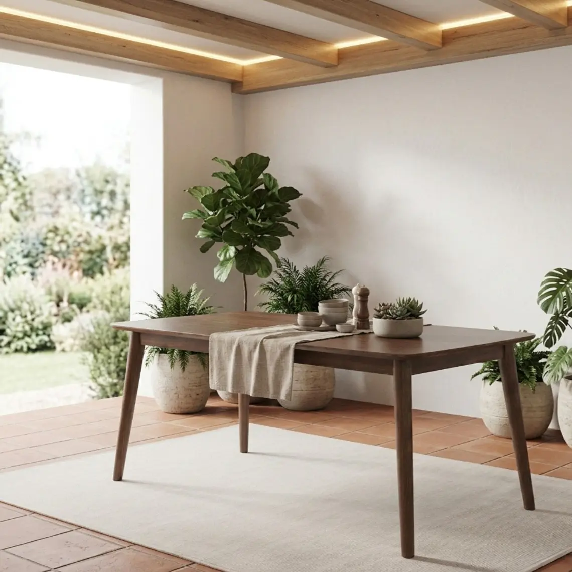 Mesa Vema Madera Haya Rectangular  140x80cm 8