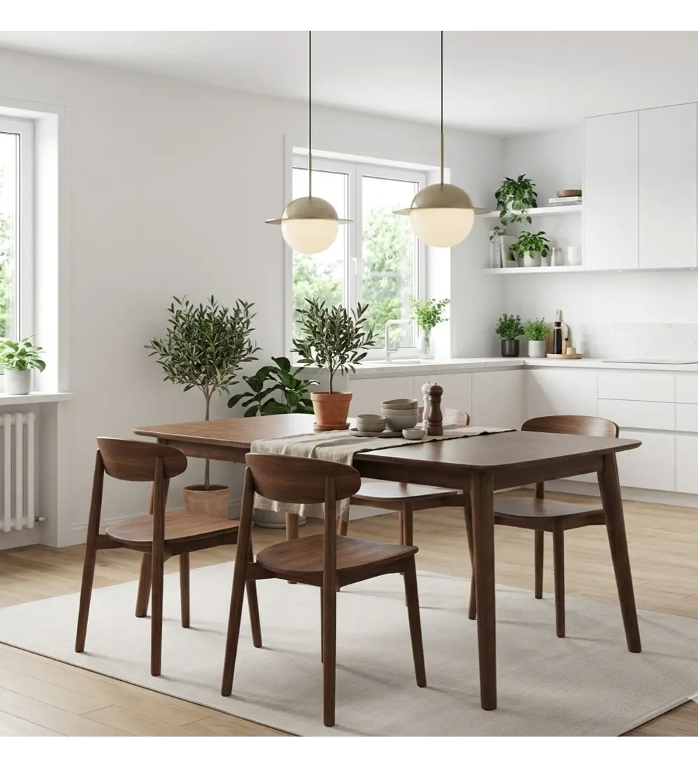 Mesa Vema Madera Haya Rectangular  160x80cm