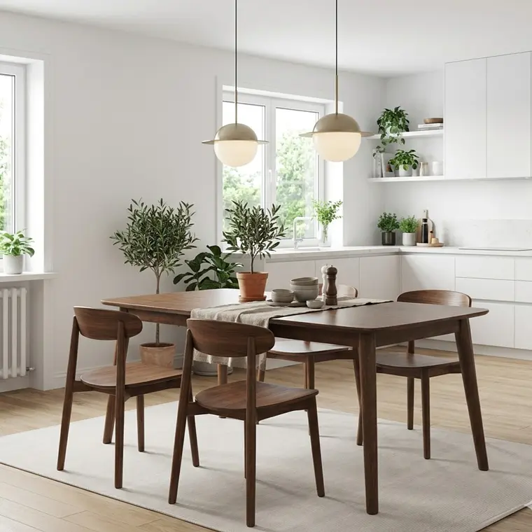 Mesa Vema Madera Haya Rectangular  160x80cm 5