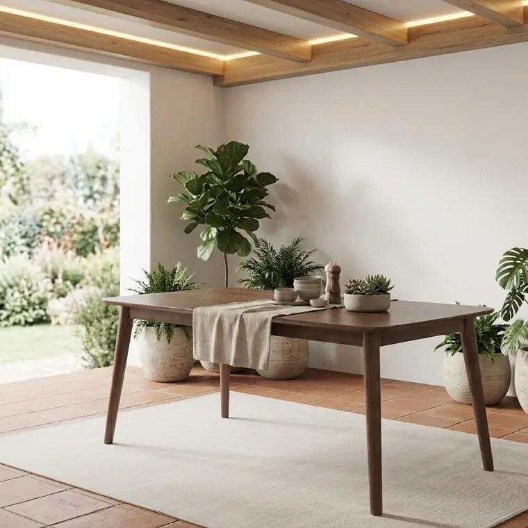 Mesa Vema Madera Haya Rectangular  160x80cm 7