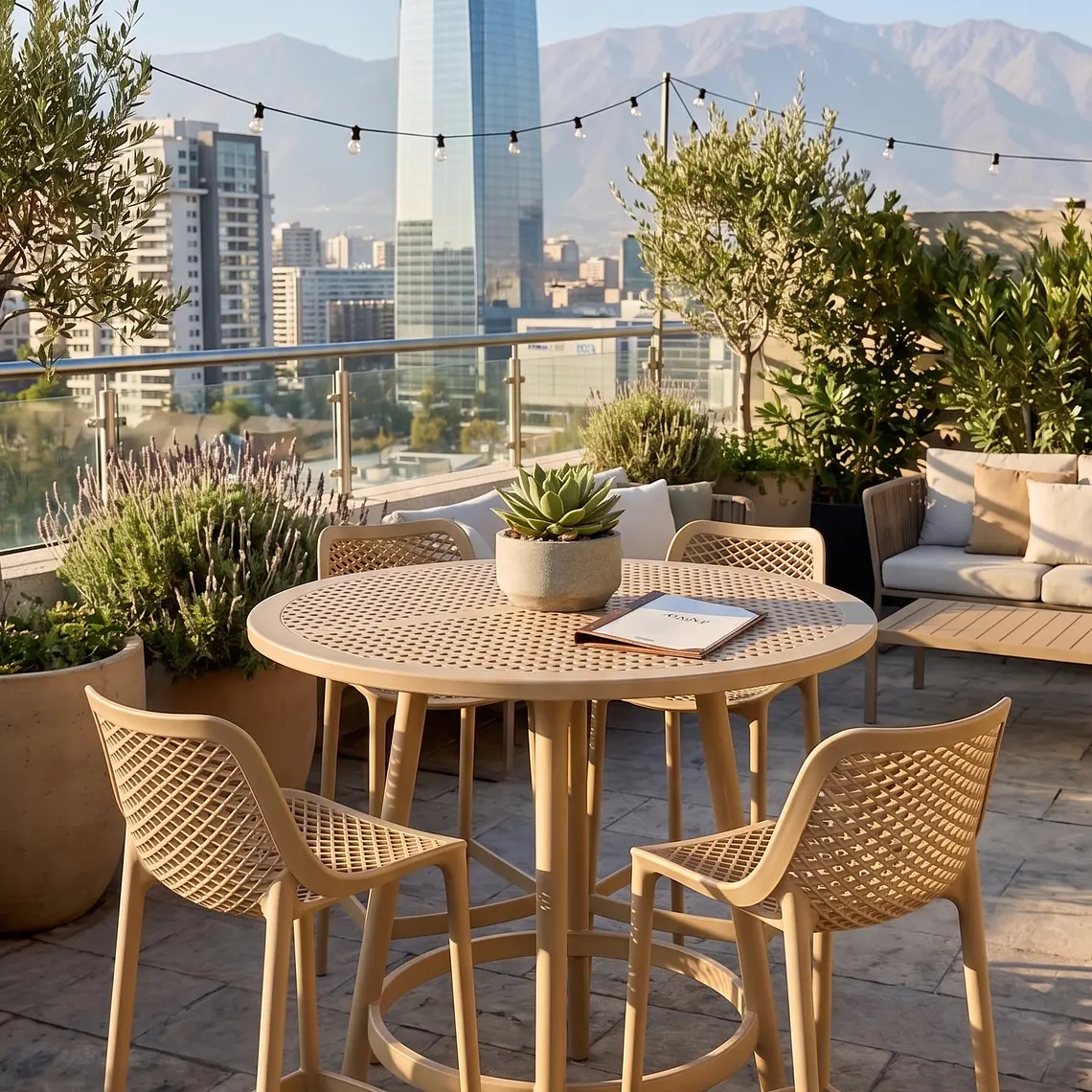 Taburete Piso de Bar Terraza Air Berlín 77cms 1