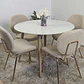 Comedor Mesa Mármol 100cm  + 4 Sillas Karu - Miniatura 9