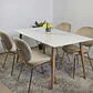 Comedor Mesa Mármol 140X80cm  + 4 Sillas Karu - Miniatura 2
