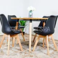 Comedor Mesa Aura Wood 120cms  + 4 Sillas Tulip - Miniatura 2