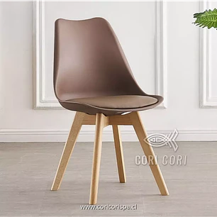 Comedor Mesa Aura Blanca 120cms + 4 Sillas Tulip