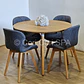 Comedor Mesa Aura 120cms + 4 Sillas Mariposa Lino - Miniatura 10