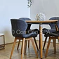 Comedor Mesa Aura 120cms + 4 Sillas Mariposa Lino - Miniatura 15