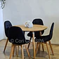 Comedor Mesa Aura Wood 120cms + 4 Sillas Capitonne Velvet - Miniatura 1