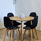 Comedor Mesa Aura Wood 120cms + 4 Sillas Capitonne Velvet - Miniatura 4