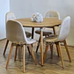 Comedor Mesa Aura Wood 120cms + 4 Sillas Capitonne Velvet - Miniatura 7