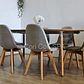 Comedor Mesa Aura Wood 120cms + 4 Sillas Capitonne Velvet - Miniatura 8