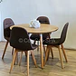 Comedor Mesa Aura Wood 120cms + 4 Sillas Capitonne Lino - Miniatura 18
