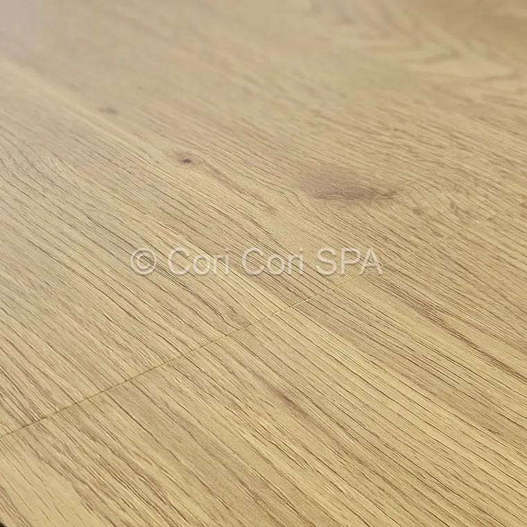 Comedor Mesa Aura Wood 120cms + 4 Sillas Capitonne Lino 20