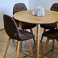 Comedor Mesa Aura Wood 120cms + 4 Sillas Capitonne Lino - Miniatura 21