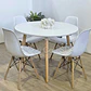 Comedor Mesa Aura Blanca 120cms  + 4 Sillas Eames - Miniatura 2