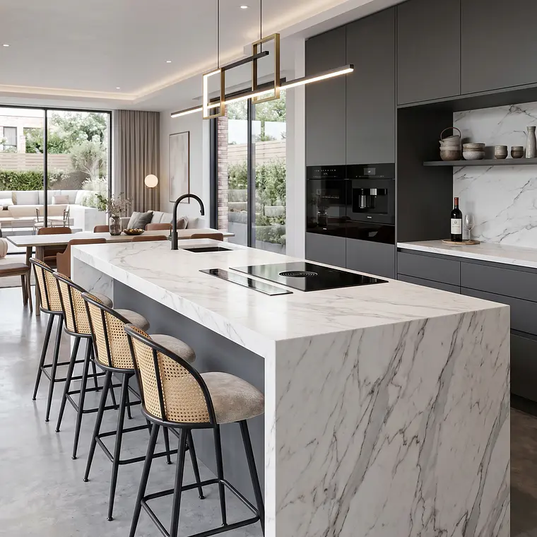 Taburete Ratán PU Antique Giratorio 7