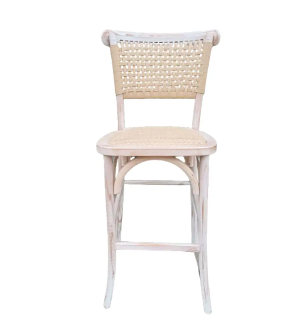 Taburete Bar Crossback Yute