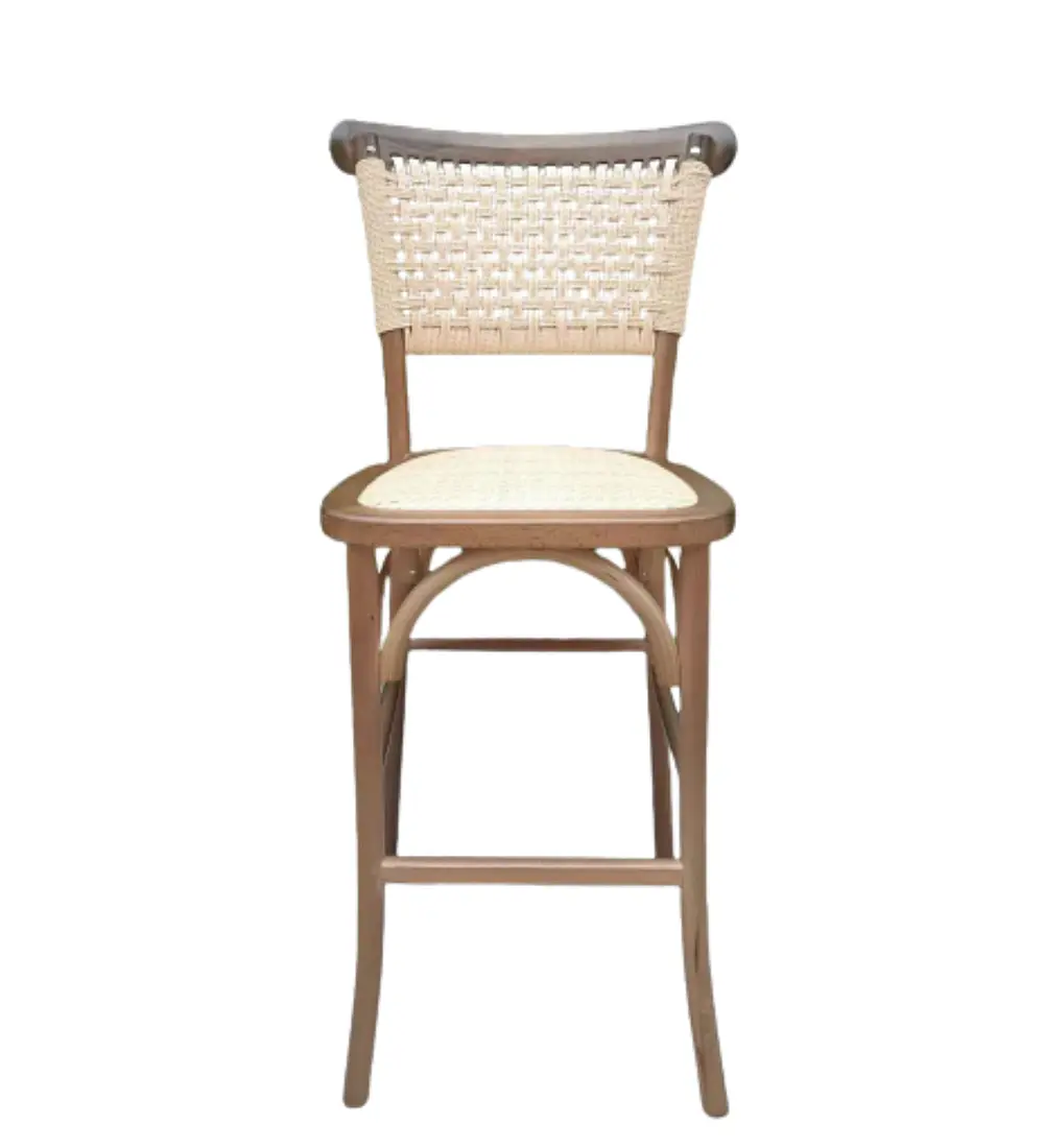 Taburete Bar Crossback Yute