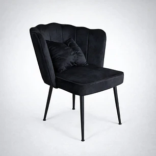 Sitial Corona Velvet Black