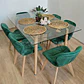  Mesa Crox 160 x 90cms  + 6  Sillas Mariposa Velvet  - Miniatura 5
