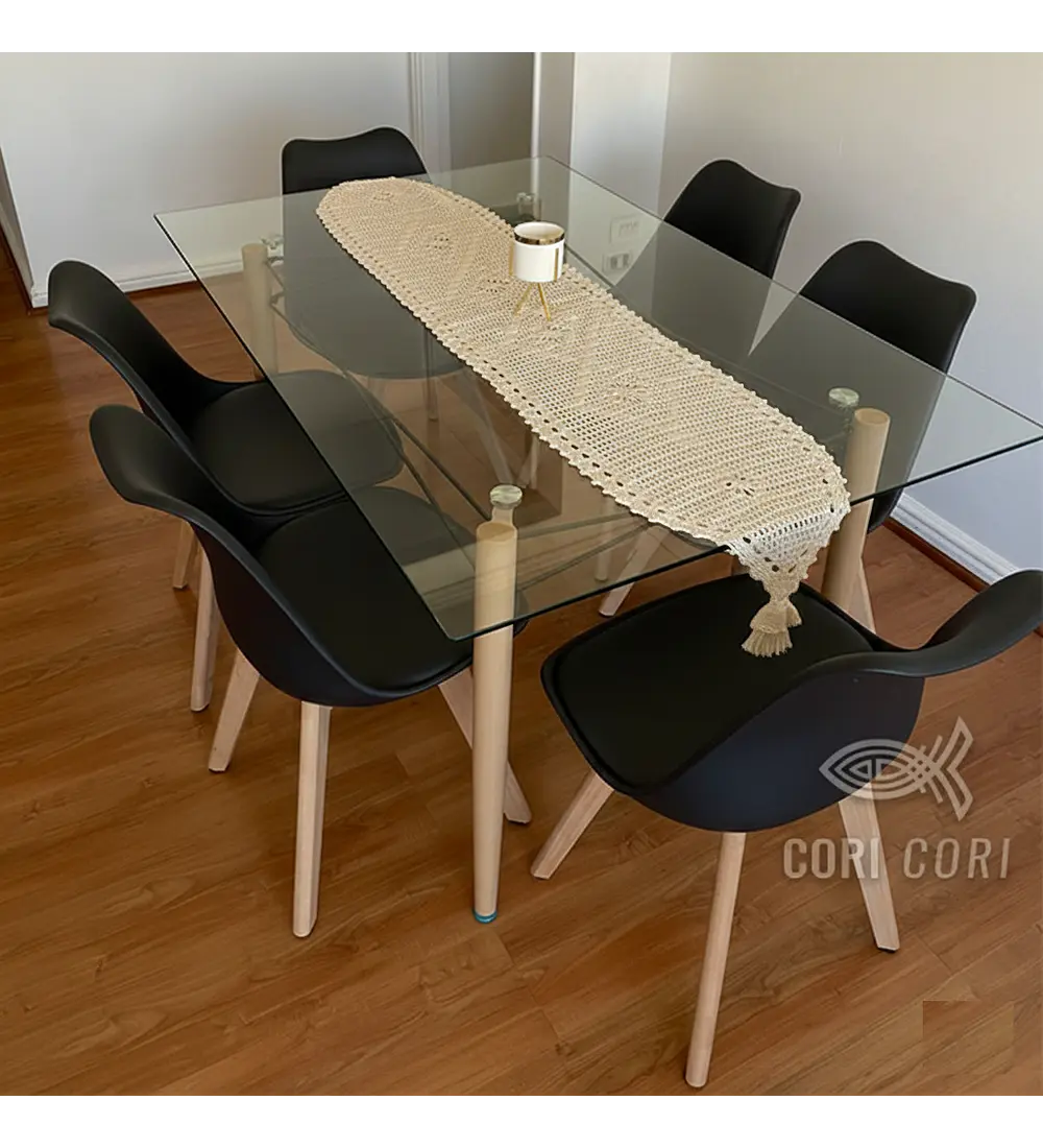  Mesa Crox 160 x 90cms +  6 Sillas Tulip