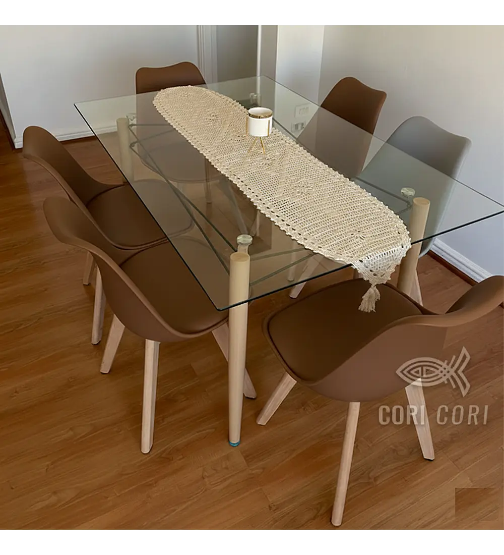  Mesa Crox 160 x 90cms +  6 Sillas Tulip