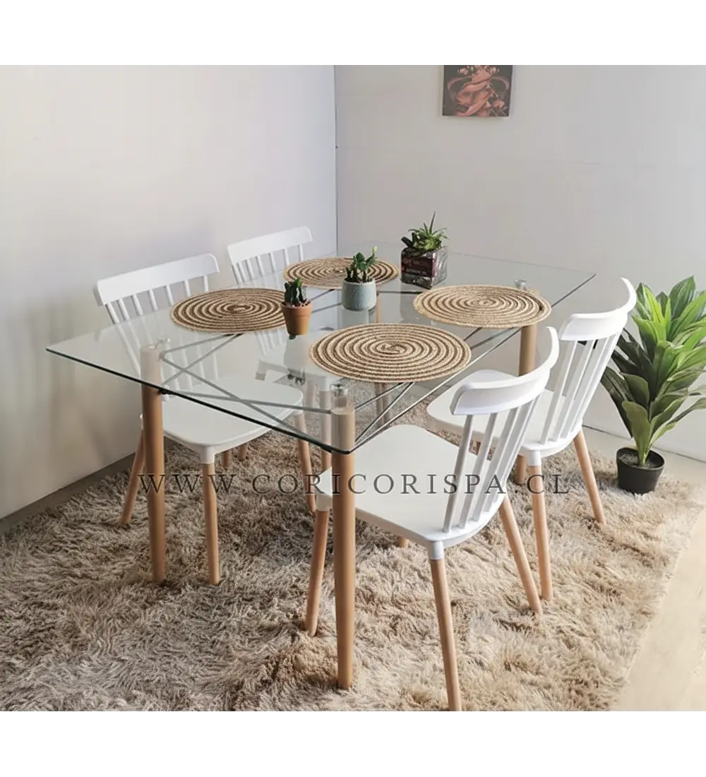 Mesa Crox 160 x 90cms + 4 Sillas Windsor