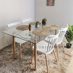 Mesa Crox 160 x 90cms + 4 Sillas Windsor