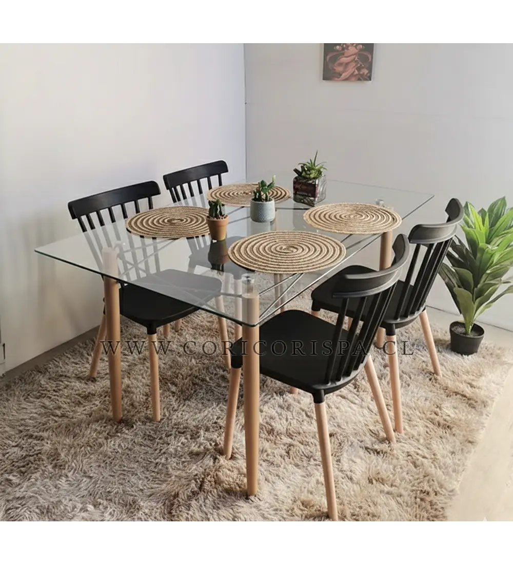 Mesa Crox 160 x 90cms + 4 Sillas Windsor