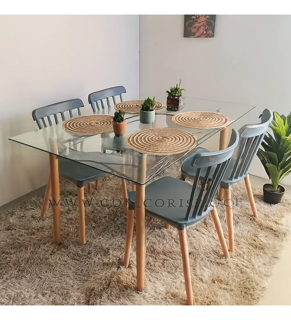 Mesa Crox 160 x 90cms + 4 Sillas Windsor