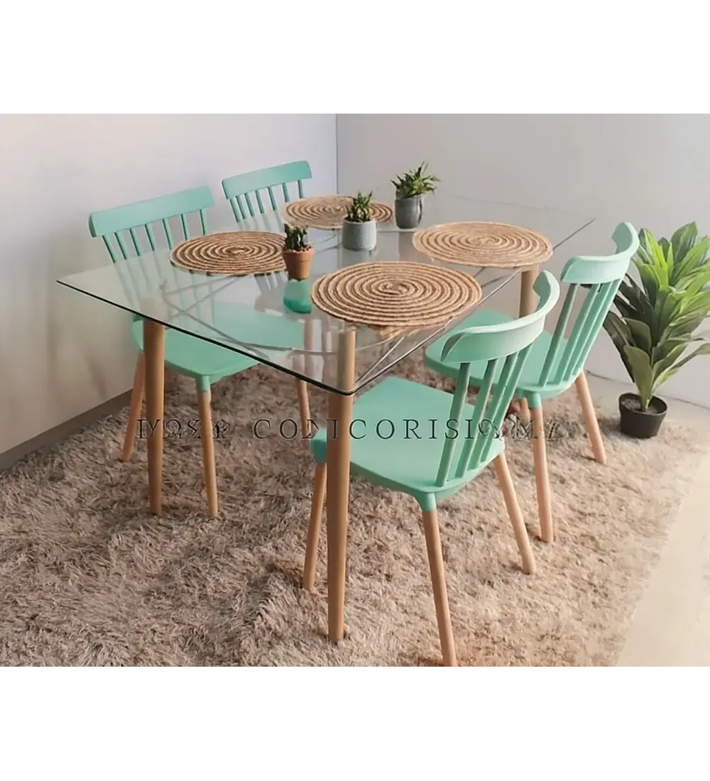 Mesa Crox 160 x 90cms + 4 Sillas Windsor