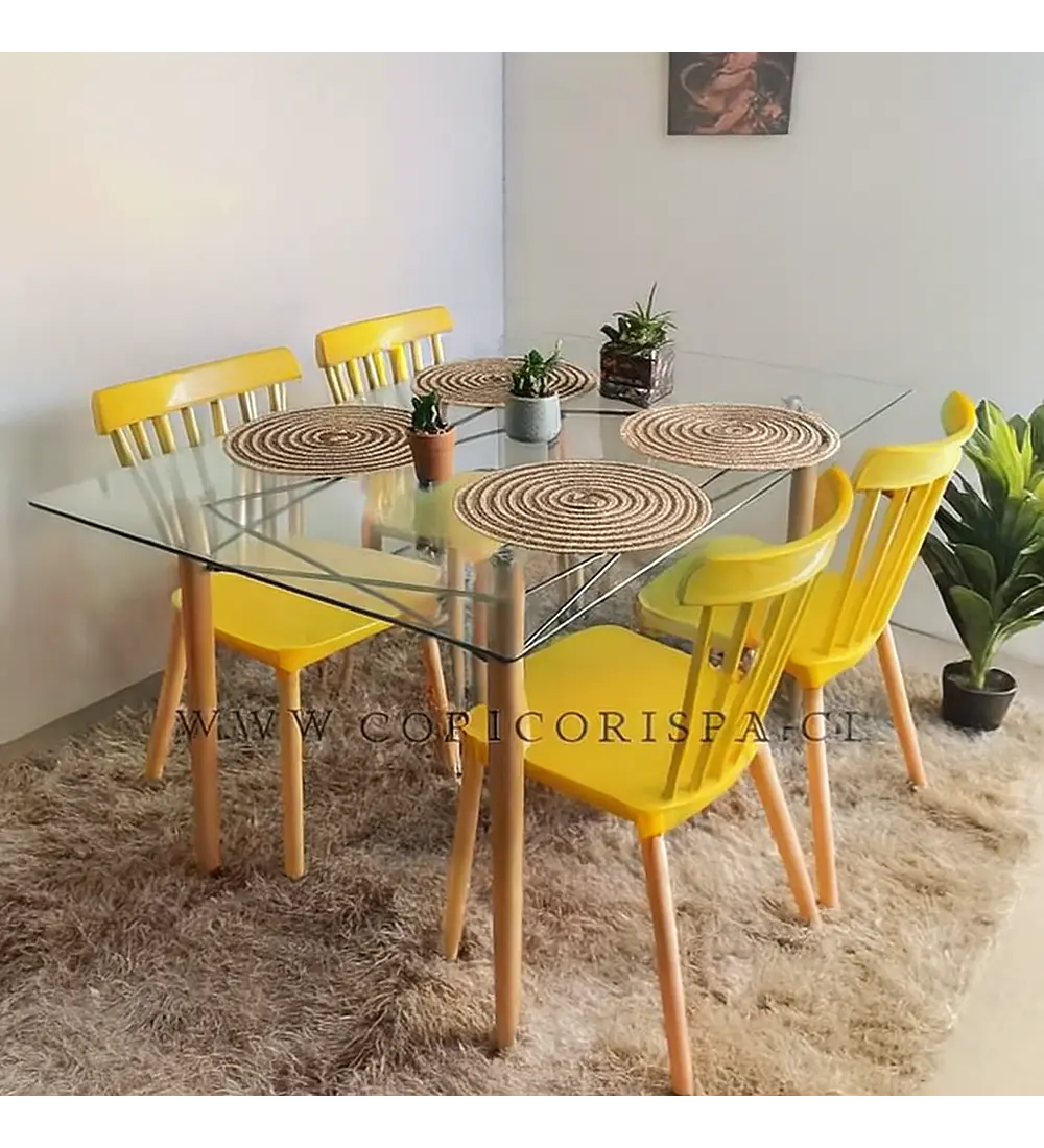 Mesa Crox 160 x 90cms + 4 Sillas Windsor