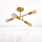 Lámpara de Techo Dorada 4 Porta Ampolletas E27 Modelo Marsic I Konnergie - Miniatura 3