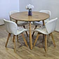 Comedor Mesa Aura Wood 120cms  + 4 Sillas Mariposa Ecocuero Wood - Miniatura 1