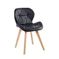 Comedor Mesa Aura Blanca 120cms  + 4 Sillas Mariposa Ecocuero Wood - Miniatura 9